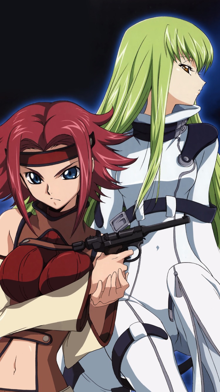 Code Geass C C Kallen Stadtfeld Iphone 6 Wallpaper 750 1334 Kawaii Mobile