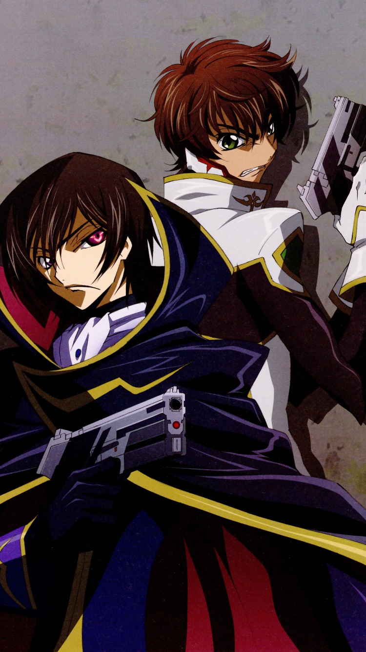 Code Geass Lelouch Lamperouge And Suzaku Kururugi Iphone 6 Wallpaper 750×1334 Kawaii Mobile