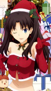 Christmas 2016 anime Fate-Stay Night.HTC One wallpaper 1080x1920