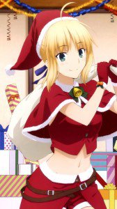 Christmas 2016 anime Fate-Stay Night.Magic THL W8 wallpaper 1080x1920