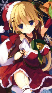 Christmas 2016 anime.HTC One wallpaper 1080x1920
