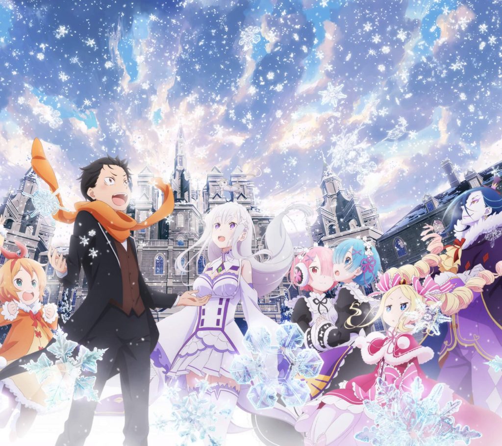 Re Zero Emilia Rem Ram Subaru Natsuki.Android wallpaper 2160×1920