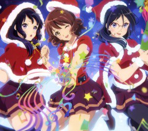 Christmas anime 2017 Hibike Euphonium Kumiko Oumae Asuka Tanaka Reina Kousaka.Android wallpaper 2160x1920