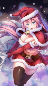 Christmas anime 2017.Huawei U9500-1 Ascend D1 wallpaper 720x1280