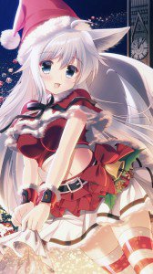 Christmas anime 2017.Samsung Galaxy Mega 6.3 wallpaper 720x1280