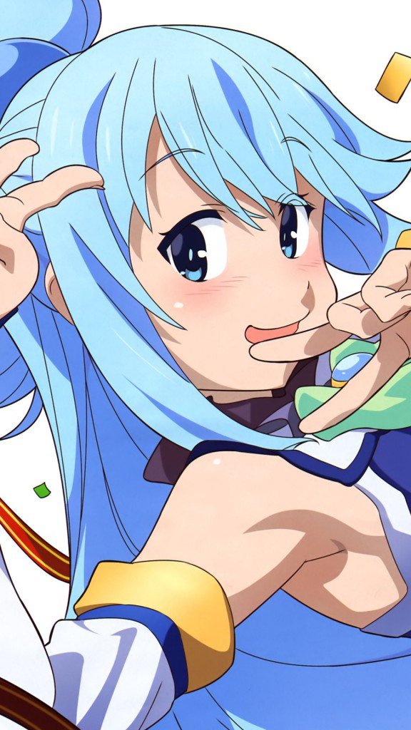 KonoSuba Aqua.Lenovo K900 wallpaper 1080×1920 – Kawaii Mobile