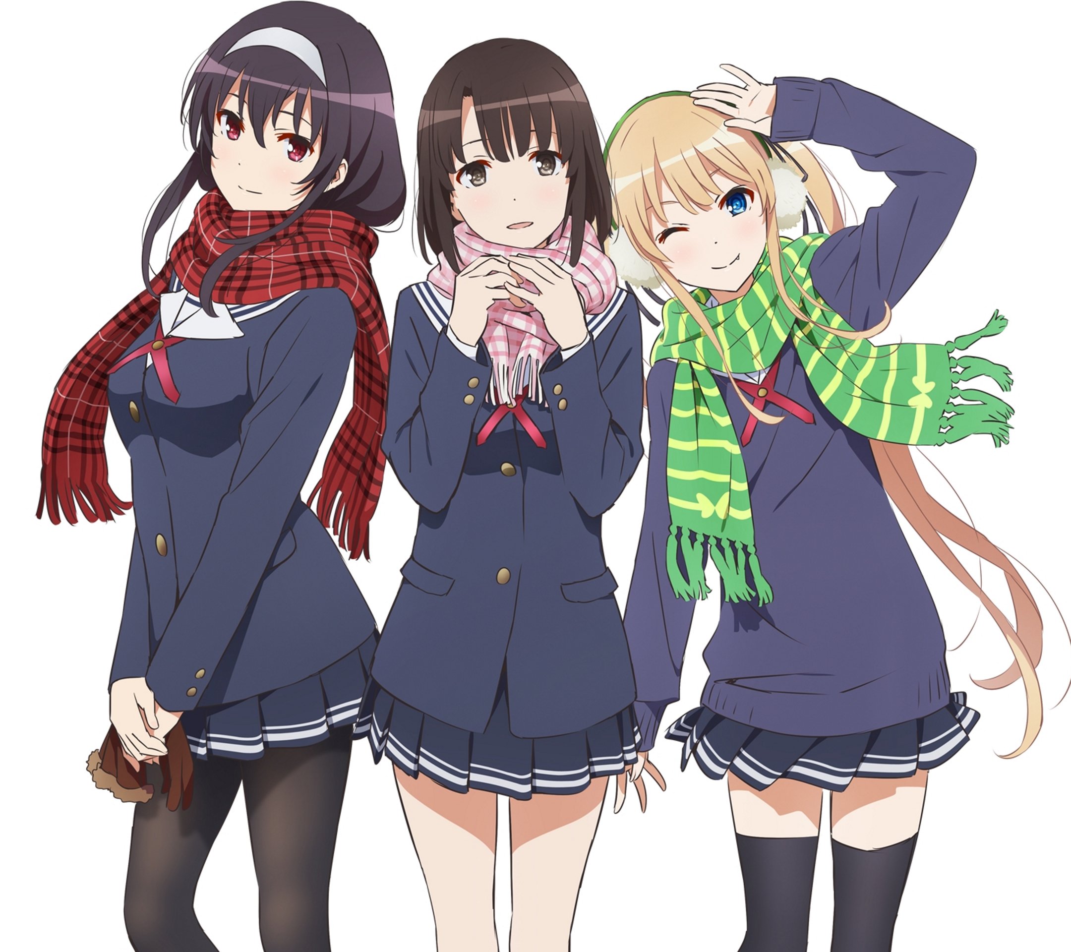 Saenai Heroine no Sodatekata Flat Megumi Kato Utaha Kasumigaoka Sawamura Eriri Spencer.Android wallpaper 2160x1920 (1)