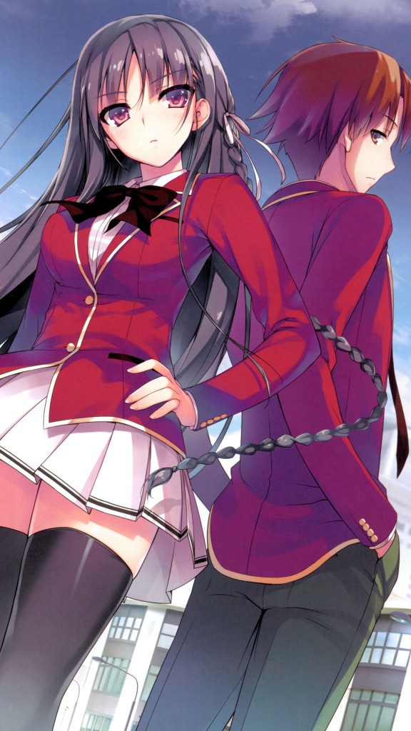 Kiyotaka Ayanokouji and Suzune Horikita 1080x1920 anime phone wallpaper