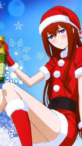 Steins;Gate - Kurisu Makise Christmas 1080x1920