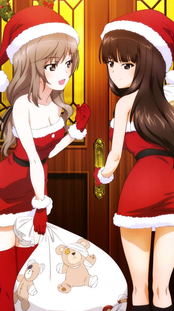 Merry Christmas 2020 anime wallpapers for iPhone and android smartphones