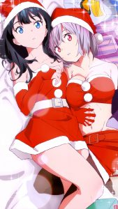 Christmas SSSS.Gridman Akane Shinjo Rikka Takarada 2160x3840