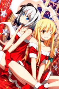 Christmas anime iPhone 4 wallpaper 640x960