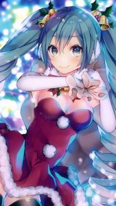 Christmas Hatsune Miku 2160x3840