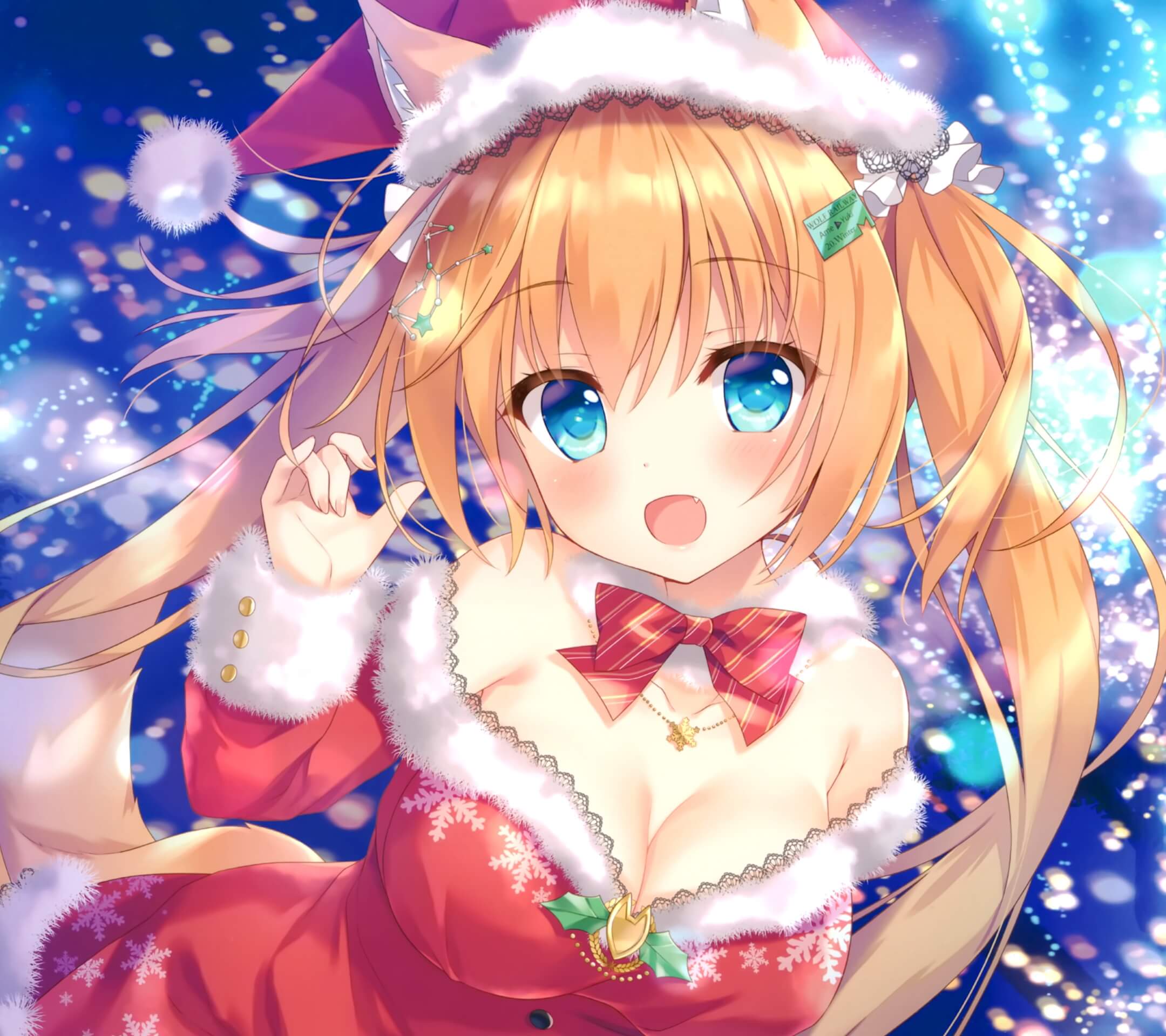 Christmas anime.Android wallpaper 2160x1920