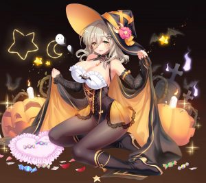 Halloween Anime.Android wallpaper 2160x1920 (1)