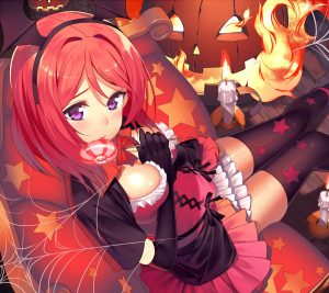 Halloween Anime.Android wallpaper 2160x1920 (5)