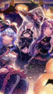 Halloween Genshin Impact.iPhone 7 Plus wallpaper 1080x1920