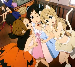 Halloween K-On.Android wallpaper 2160x1920