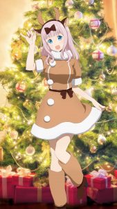 Christmas Chika Fujiwara.iPhone 7 Plus wallpaper 1080x1920
