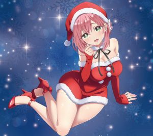 Christmas Hakari Hanazono.Android wallpaper 2160x1920