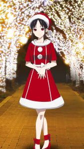 Christmas Kaguya Shinomiya.iPhone 7 Plus wallpaper 1080x1920