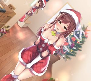 Christmas anime.Android wallpaper 2160x1920 (2)