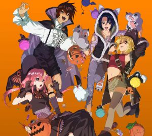 Halloween anime.Android wallpaper 2160x1920 (4)