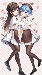 Danjo no Yuujou wa Seiritsu Suru Himari Inuzuka Rion Enomoto.iPhone 7 Plus wallpaper 1080x1920