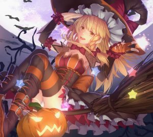Halloween anime.Android wallpaper 2160x1920 (3)