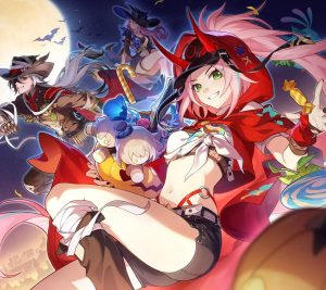 Halloween anime.Android wallpaper 2160x1920 (8)