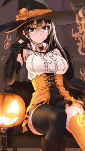 Halloween anime.Samsung Galaxy Note 3 wallpaper 1080x1920