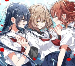 Watashi wo Tabetai, Hitodenashi Hinako Yaotose Shiori Oumi Miko Yashiro.Android wallpaper 2160x1920 (2)