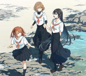 Watashi wo Tabetai, Hitodenashi Hinako Yaotose Shiori Oumi Miko Yashiro.Android wallpaper 2160x1920 (3)